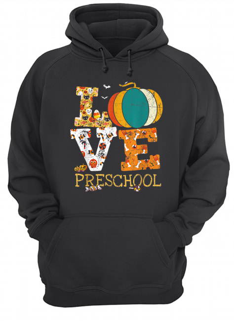 Halloween Love Preschool Pumpkin Teacher shirt Halloween Love Preschool Pumpkin Teacher shirt