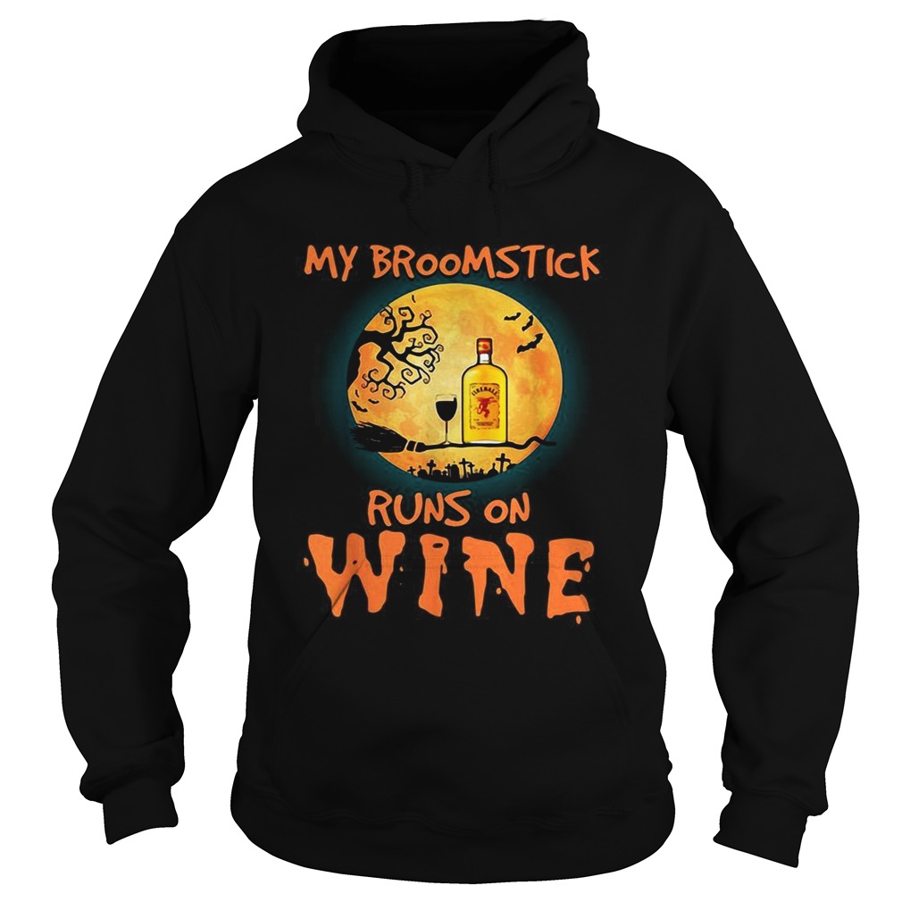 Halloween My broomstick runs on Fireball wine shirt Halloween My broomstick runs on Fireball wine shirt
