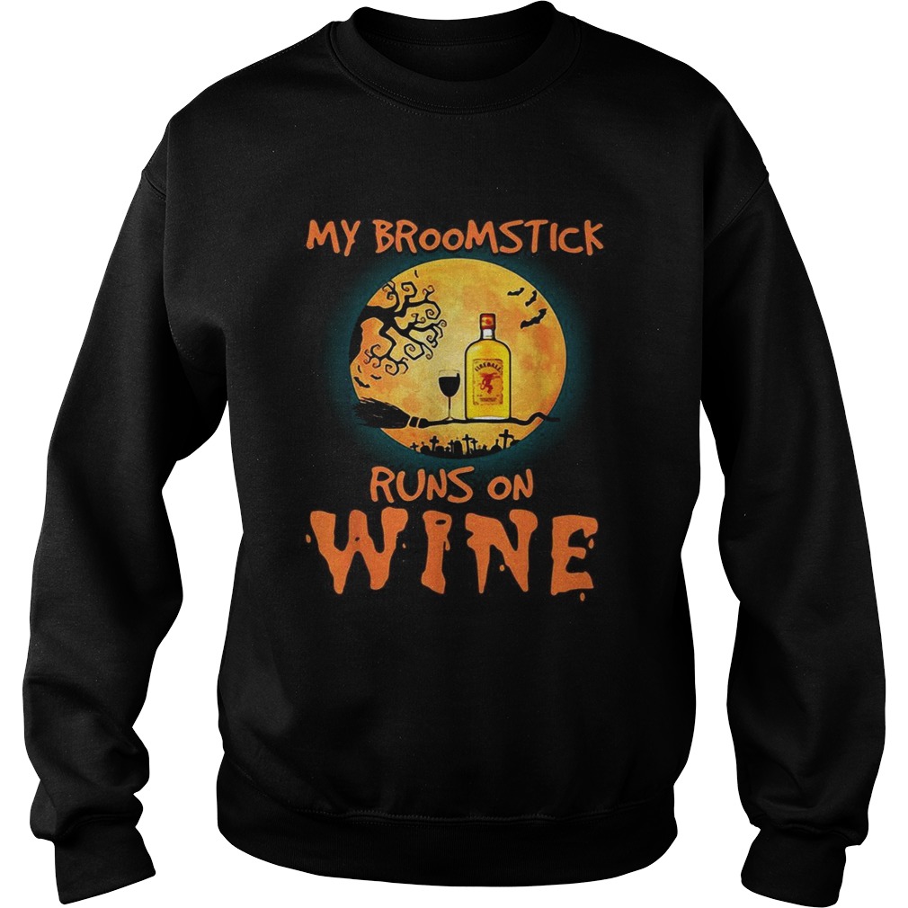 Halloween My broomstick runs on Fireball wine shirt Halloween My broomstick runs on Fireball wine shirt