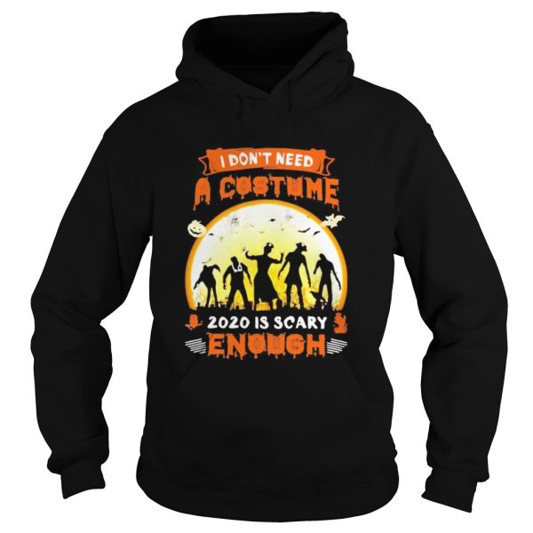 Halloween Nurse I dont need a costume 2020 is scary enough sunset shirt