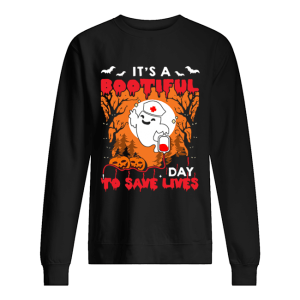 Halloween Nurse It’s A Bootiful Day To Save Lives T-Shirt