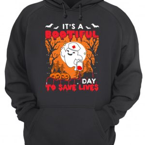 Halloween Nurse Its A Bootiful Day To Save Lives T Shirt 3
