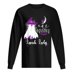 Halloween One Spooky Lunch Lady Cute Ghost Witch Costume shirt