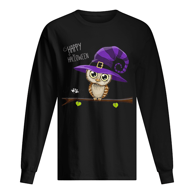 Halloween Owl Happy Halloween Tee shirt Halloween Owl Happy Halloween Tee shirt