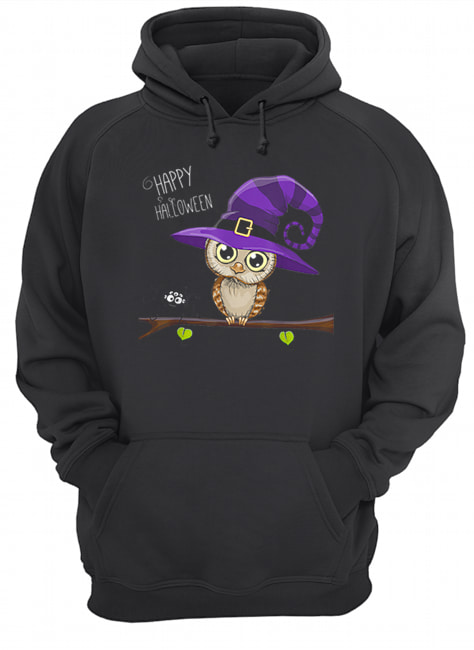 Halloween Owl Happy Halloween Tee shirt Halloween Owl Happy Halloween Tee shirt