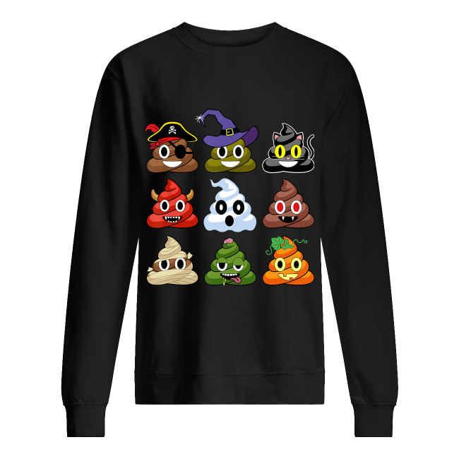 Halloween Poop Emojis Funny Shirt Halloween Poop Emojis Funny Shirt