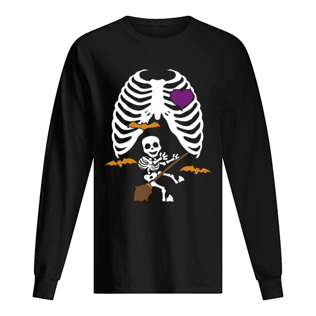 Halloween Pregnant Witch Skeleton Maternity Halloween Shirt Halloween Pregnant Witch Skeleton Maternity Halloween Shirt