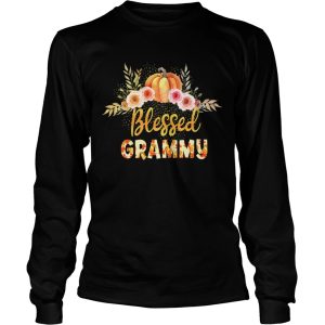 Halloween Pumpkin Blessed Grammy Gift For Women Mom TShirt