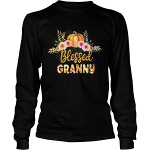 Halloween Pumpkin Blessed Granny Gift For Women Mom TShirt