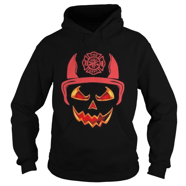 Halloween Pumpkin Firefighter Fireman Fire shirt