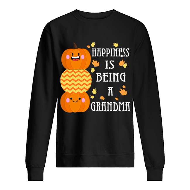 Halloween Pumpkin Happiness Is Being A Grandma T-Shirt Halloween Pumpkin Happiness Is Being A Grandma T-Shirt