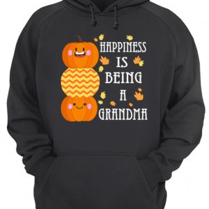 Halloween Pumpkin Happiness Is Being A Grandma T Shirt 3