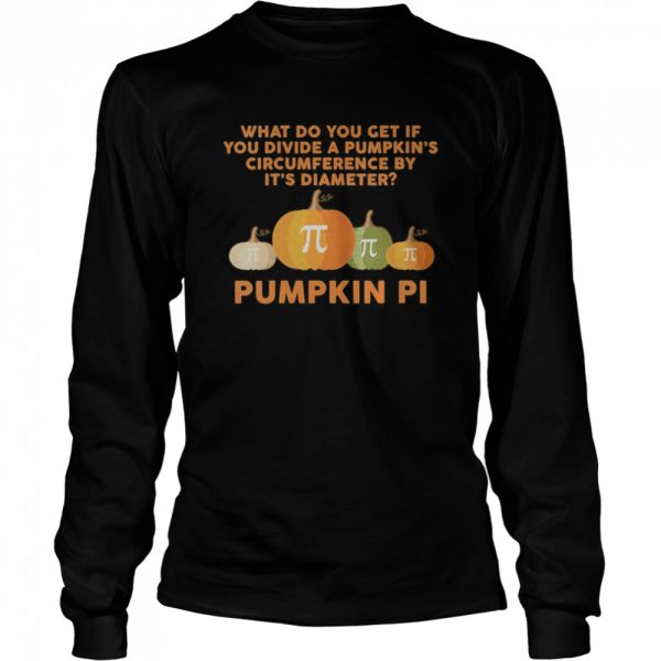 Halloween Pumpkin PI Funny Math Novelty shirt