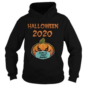 Halloween Pumpkin Stay 6 Feet Away Face Mask shirt