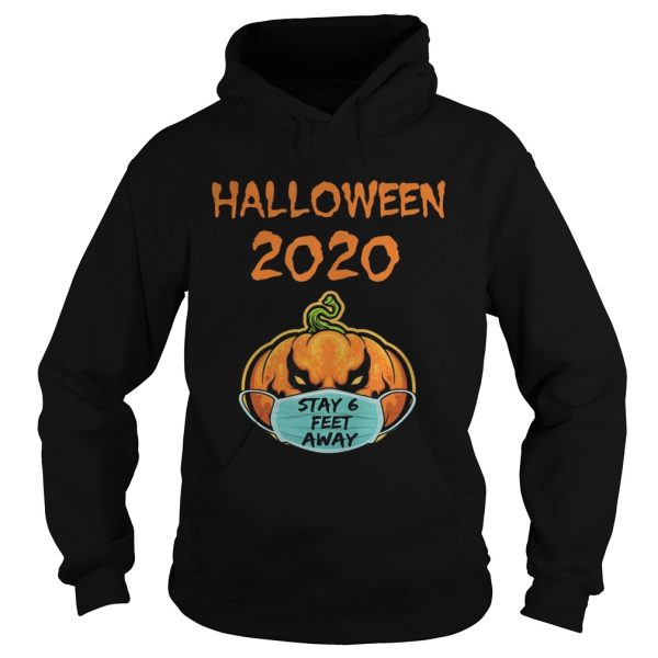 Halloween Pumpkin Stay 6 Feet Away Face Mask shirt