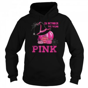 Halloween Pumpkins In October We Wear Pink shirt 3