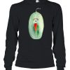 Halloween Scary Green Pumpkin Design T-shirt