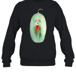 Halloween Scary Green Pumpkin Design T-shirt