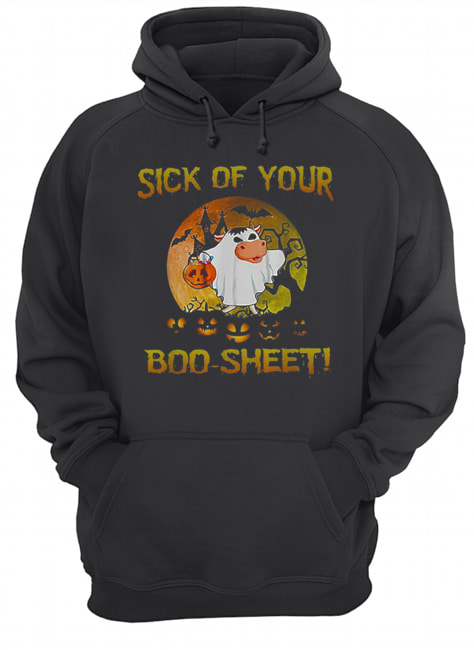 Halloween Sick Of Your Boo-sheet Cow Boo shirt Halloween Sick Of Your Boo-sheet Cow Boo shirt