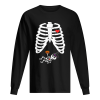 Halloween Skeleton Pregnancy Heart Baby Girl X-Ray shirt