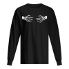 Halloween Skeleton Wrap Around Hands Women’s Shirt