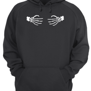 Halloween Skeleton Wrap Around Hands Women's Shirt 3