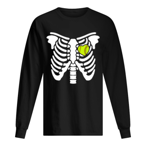 Halloween Softball Softball Heart In Ribcage shirt 1