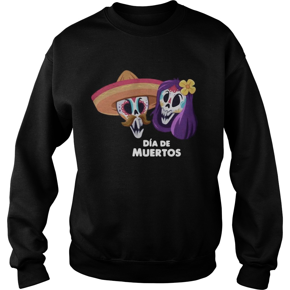 Halloween Sugar Skull Couple Day Of The Dead Dia De Muertos shirt Halloween Sugar Skull Couple Day Of The Dead Dia De Muertos shirt