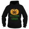 Halloween THC 420 Pumpkin Carving Stoner Cannibus Smoking shirt