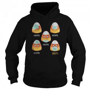 Halloween Teacher life 2020 Candy corn wearing mask shirt 3
