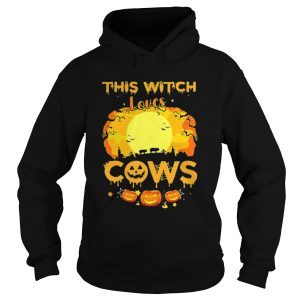 Halloween This Witch Loves Pigs Cows Pumpkins shirt