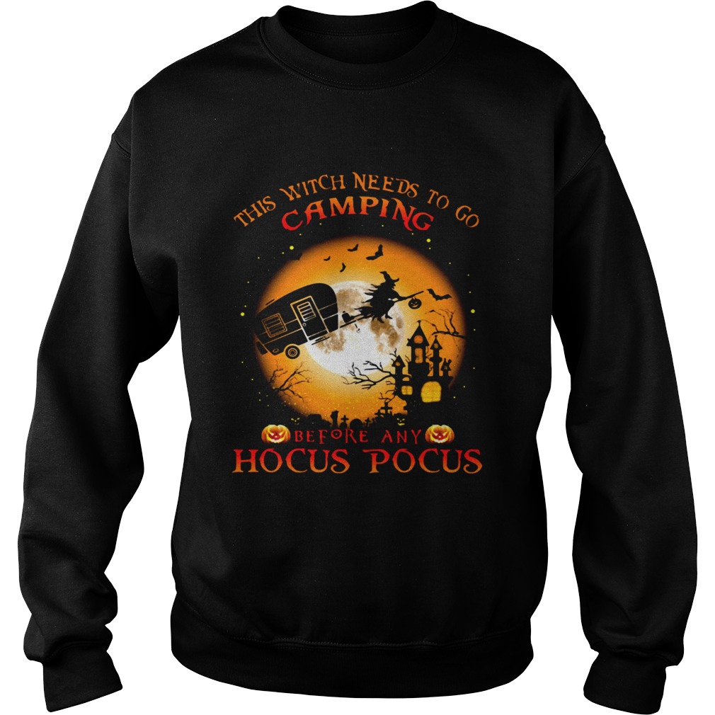 Halloween This witch needs to go camping before any hocus pocus shirt Halloween This witch needs to go camping before any hocus pocus shirt