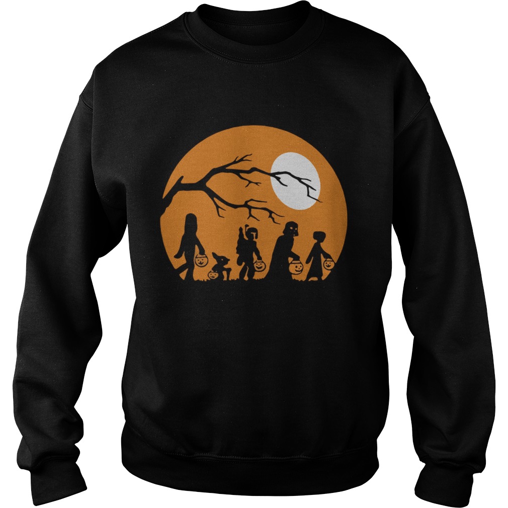 Halloween Trick or Treat Star Wars moon t-shirt Halloween Trick or Treat Star Wars moon t-shirt