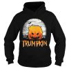 Halloween Trumpkin Jack O Lantern Scary Carved Pumpkin Wig shirt