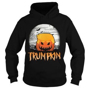 Halloween Trumpkin Jack O Lantern Scary Carved Pumpkin Wig shirt