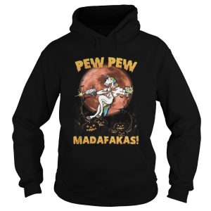 Halloween Unicorn Pew Pew Madafakas Blood Moon shirt