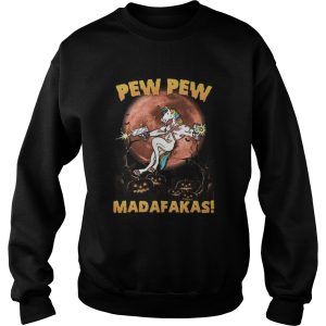 Halloween Unicorn Pew Pew Madafakas Blood Moon shirt