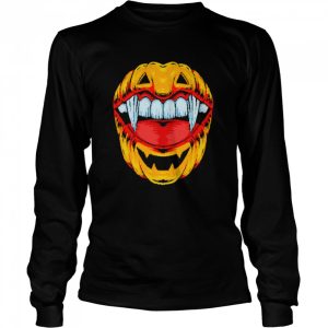Halloween Vampire Teeth Pumpkin shirt