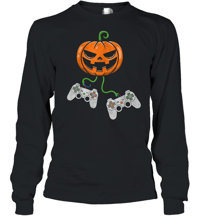 Halloween Video Game Controller Pumpkin shirt Halloween Video Game Controller Pumpkin shirt