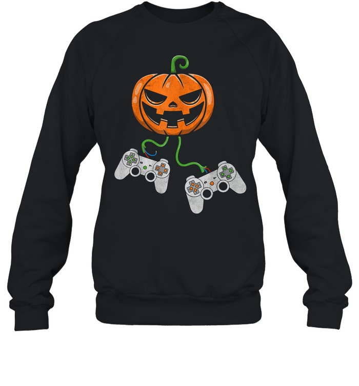 Halloween Video Game Controller Pumpkin shirt Halloween Video Game Controller Pumpkin shirt