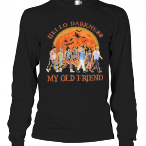 Halloween Witch Hello Darkness My Old Friend Moon T-Shirt