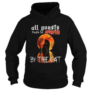 Halloween all guest must be approved by the cat moon shirt