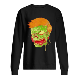 Halloween angry zombie face shirt