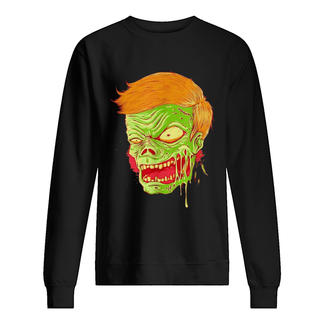 Halloween angry zombie face shirt Halloween angry zombie face shirt
