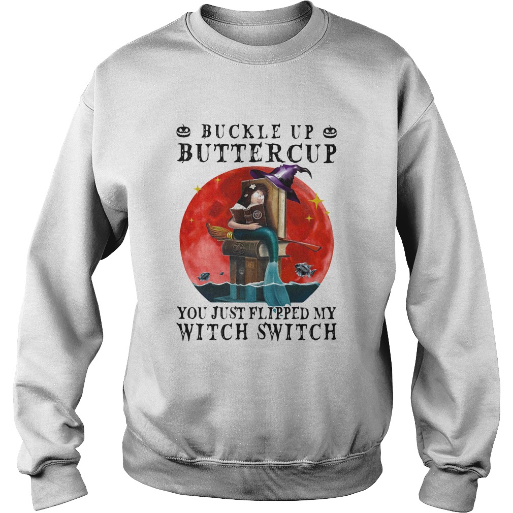 Halloween buckle up buttercup you just flipped my witch switch sunset shirt Halloween buckle up buttercup you just flipped my witch switch sunset shirt
