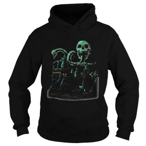 Halloween castle skull snakes shirt