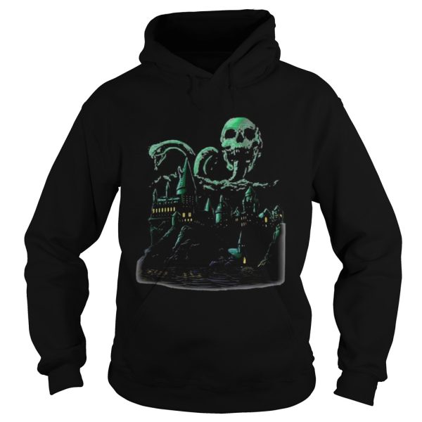 Halloween castle skull snakes shirt