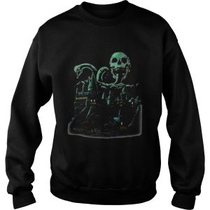 Halloween castle skull snakes shirt