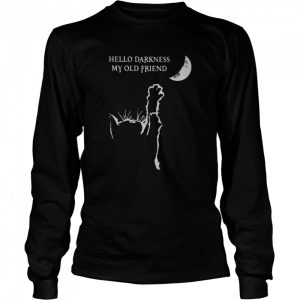 Halloween cat hello darkness my old friend shirt