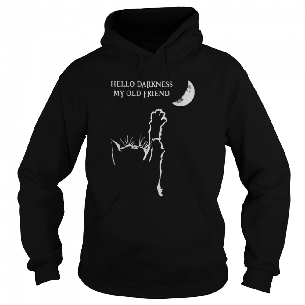 Halloween cat hello darkness my old friend shirt Halloween cat hello darkness my old friend shirt